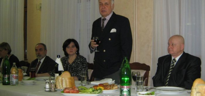 13 января 2012 г. За обедом: тост А.В. Конузина